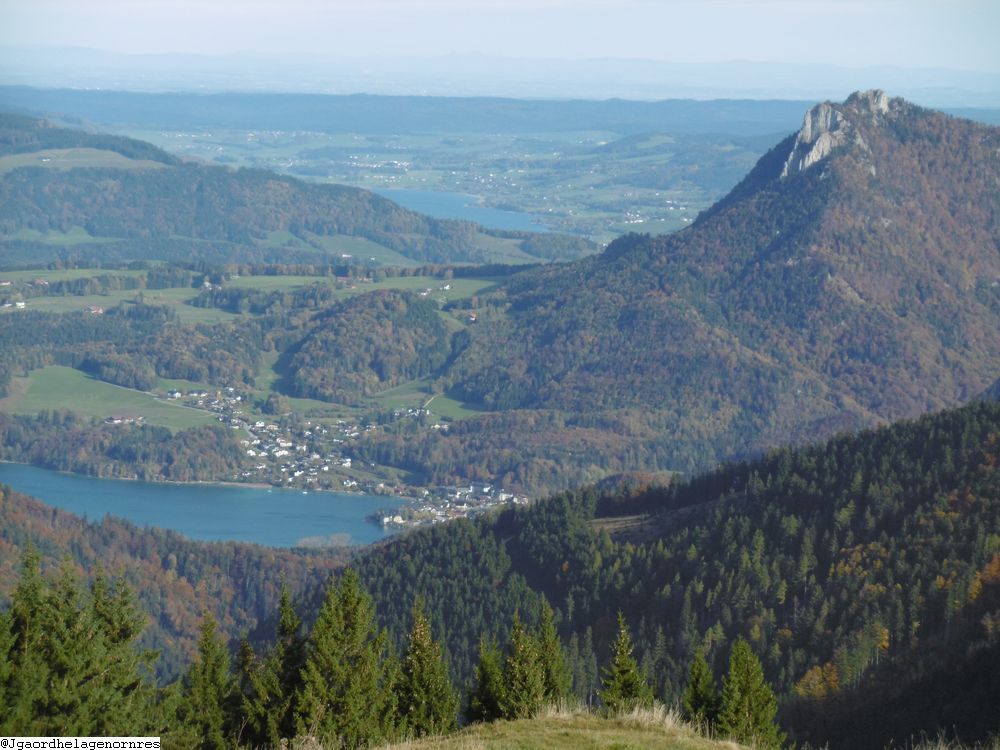Blick von der Loibersbacher Höhe zum Fuschlsee